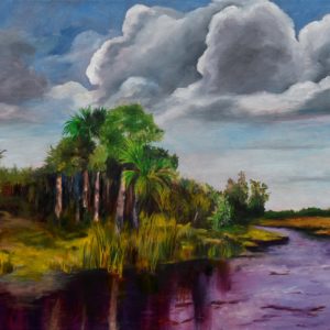 Painted on the banks of intercoastal stream at Bulow Plantaqtion